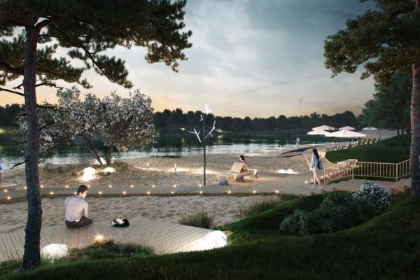 В Gatchina Gardens началось строительство рекреационной набережной River Park